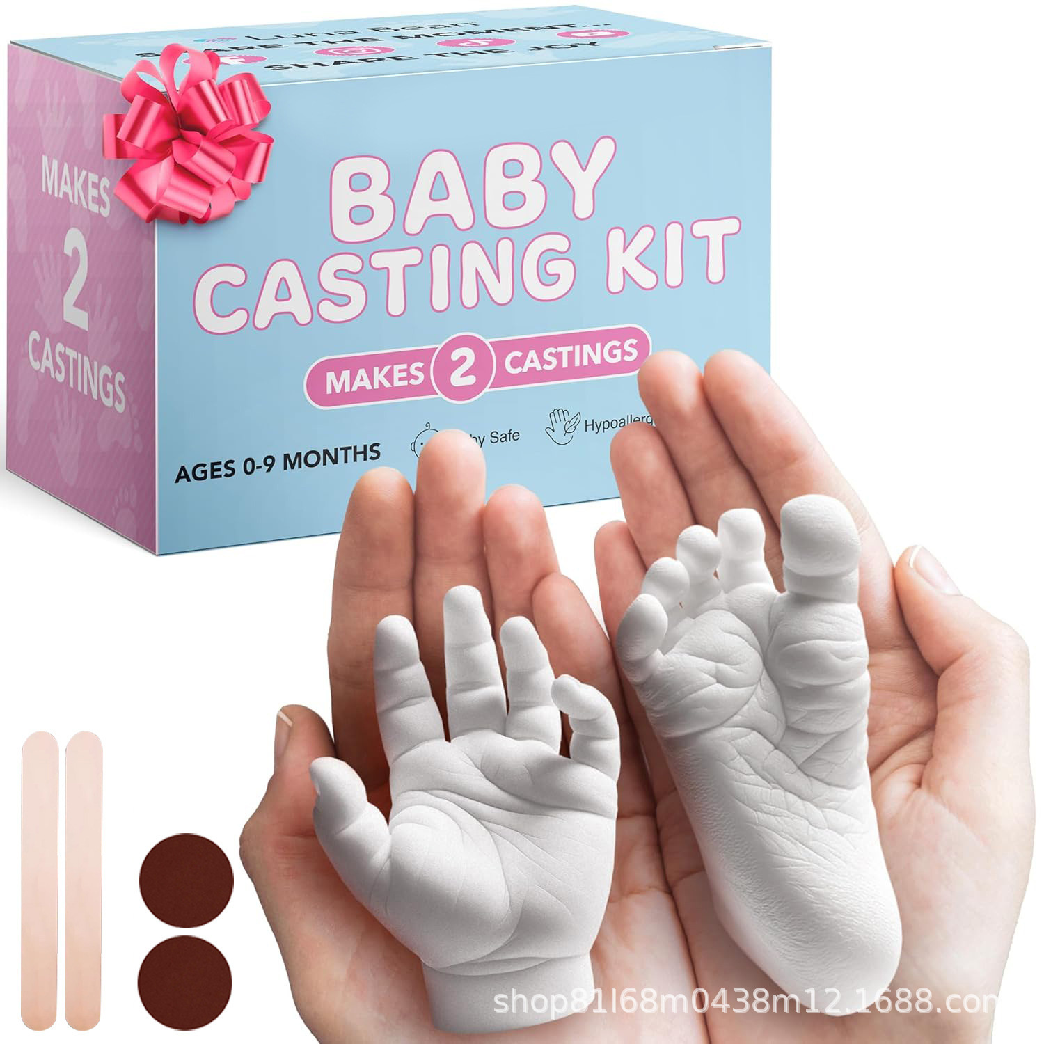 Y hand cast powder, cloning powder, model powder, parent-child DIY plaster hand cast kit, baby hand and foot print model, available for wholesale