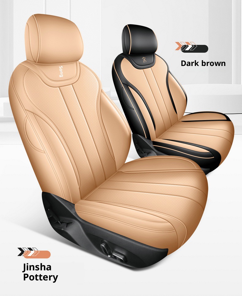 New Model Second-Generation Song Prodm-I Full Leather Car Seat Covers for Overseas Right-Hand Drive Vehicles, Cross-Border Full-Cover Car Seat Cushions