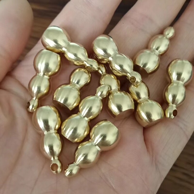 真鍮小さな中空ひょうたん干支オープンひょうたんキーホルダーアクセサリーユニセックス小さなペンダント卸売|undefined