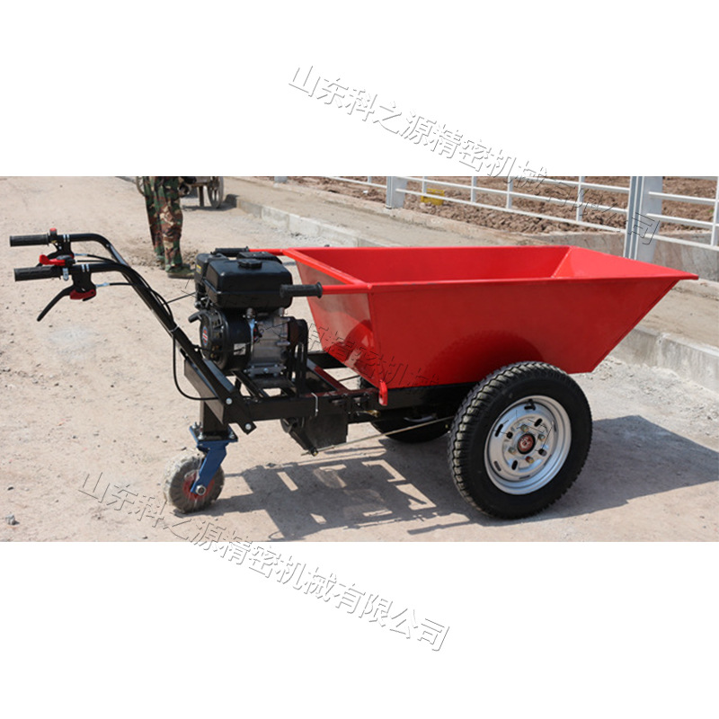 建筑工地汽油翻斗车 农用三轮拉货车 农村修房子果园用转运车