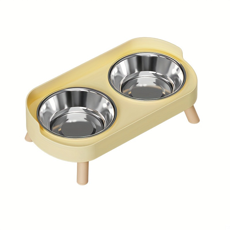 Z 34418 anti-derrames alimento para mascotas tazón de agua anti-derramamiento para mascotas doble tazón