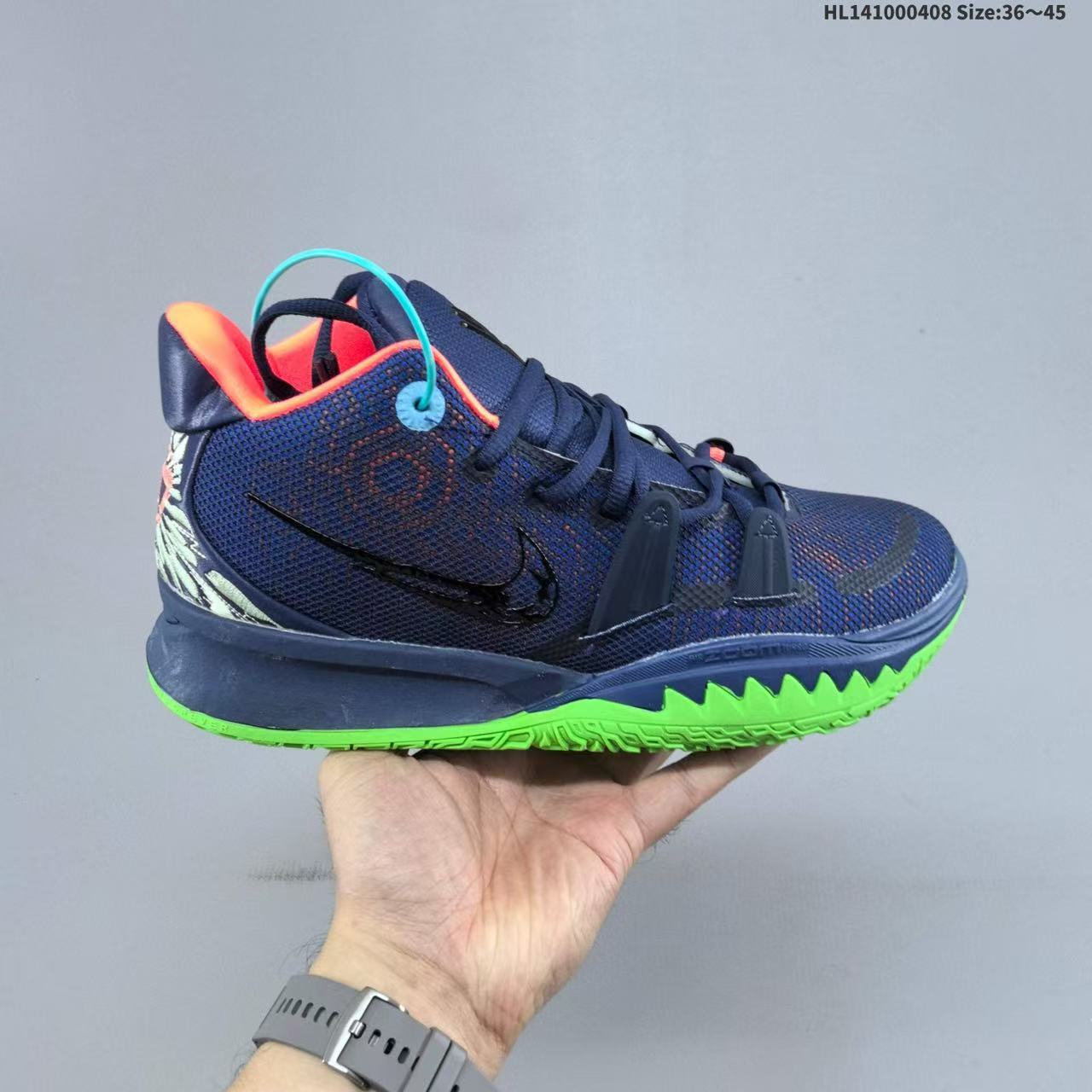 Zapatillas de Baloncesto de Caña Media Kyrie 7, Cuero y Caucho, Transpirables, para Deporte image 10