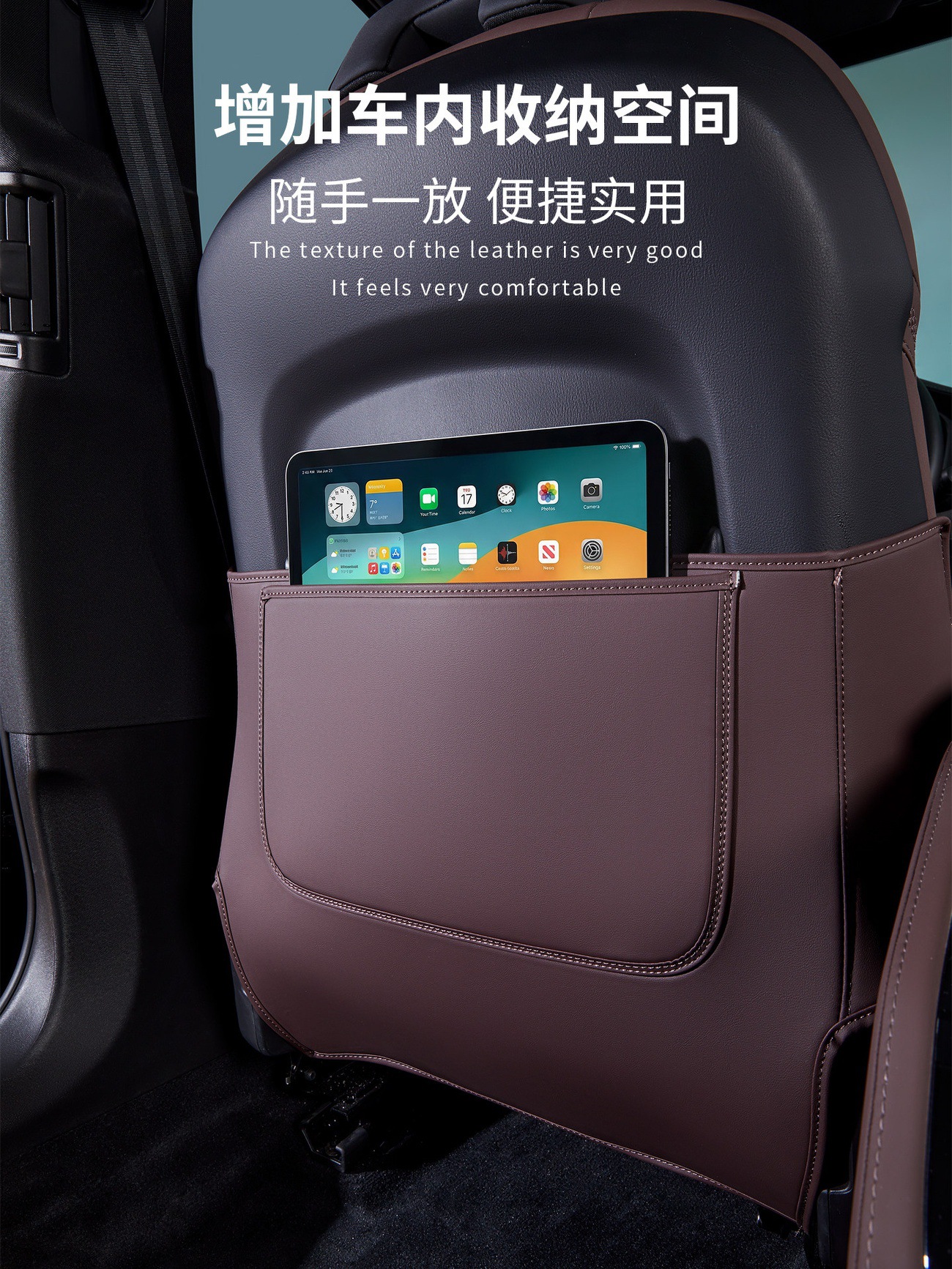 Suitable for 17-26 Models of Volvo S90, Seat Anti-Kick Pad, Rear Seat Back Anti-Scratch Protection Pad, Automotive Accessories