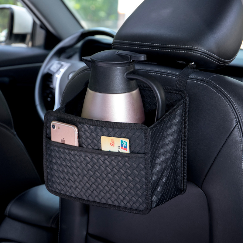 廠家批發可摺疊汽車水杯架車載椅背懸掛式飲料架車內放水壺固定座