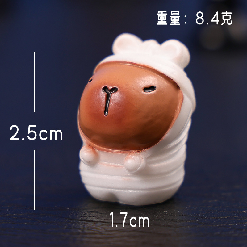 ハロウィン装飾品カピバラかわいい人形クリエイティブホームカー樹脂 diy 装飾装飾品工芸品|undefined