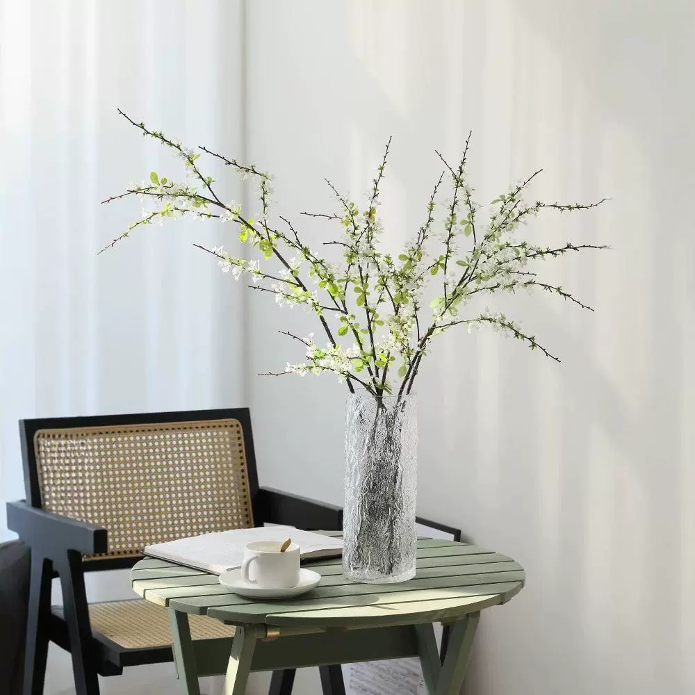 北欧雪柳仿真花假花清新绿植假花摆件家居客厅餐桌电视柜装饰摆设