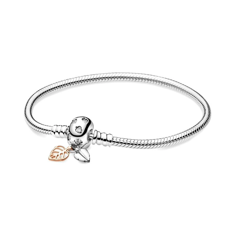Copper universal chain, bracelet, silver 925 sample, light luxury style