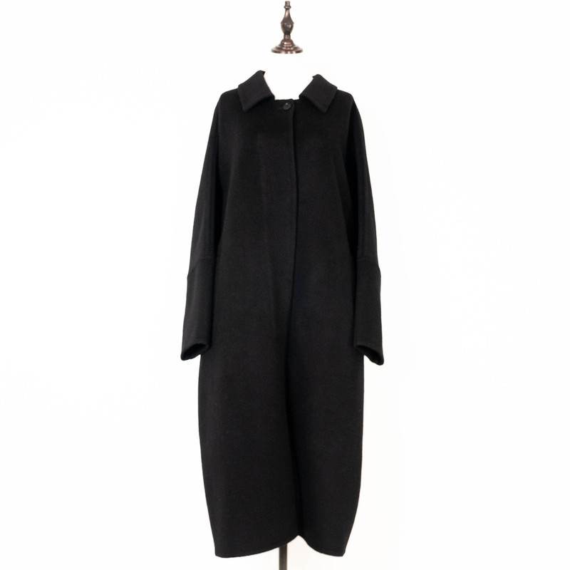 High-End Yak Wool Blend Cocoon-Shaped Double-Sided Woolen Coat British Style Long Suit Collar High-End Yak Wool Blend Cocoon-Shaped Double-Sided Woolen Coat British Style Long Suit Collar