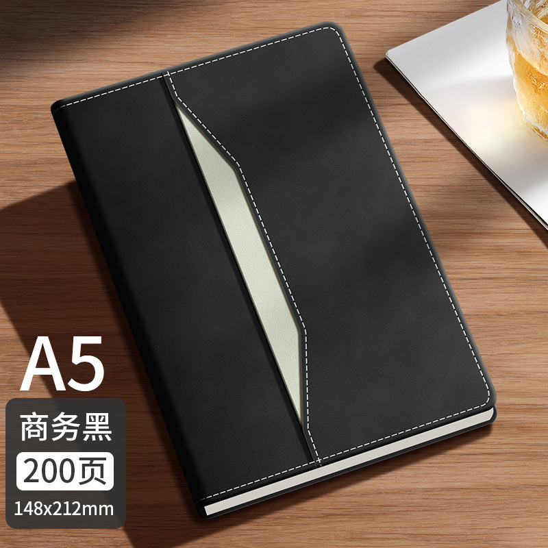 A5 cuaderno de negocios personalizado logotipo de alto valor facial cuaderno de oficina notas de reuniones diarios papelería al por mayor