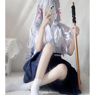 Shenli Linghua Cos Kendo Suit Egret Princess Shenli Linghua Kimono Genshin Cosplay Clothes Women's Full Set