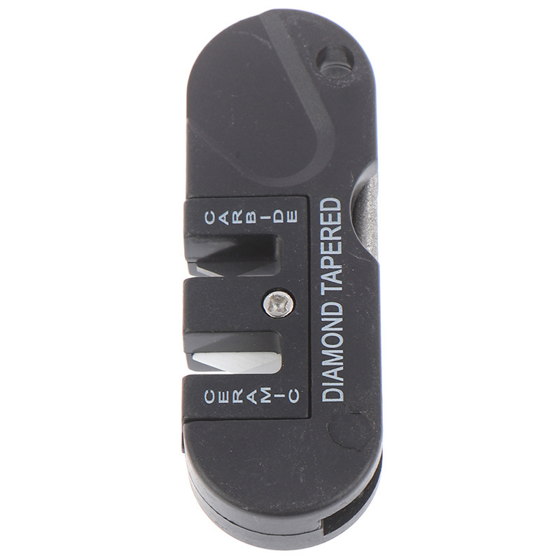 4-en-1 Herramienta de afilado portátil multi-función al aire libre portátil multi-función de acero de tungsteno afilador de afilado palo