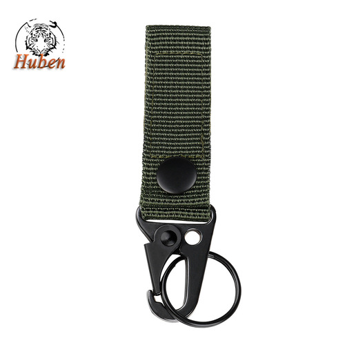 Outdoor tactical nylon webbing buckle, military fan belt multi-functional carabiner, eagle beak hook, molle hook