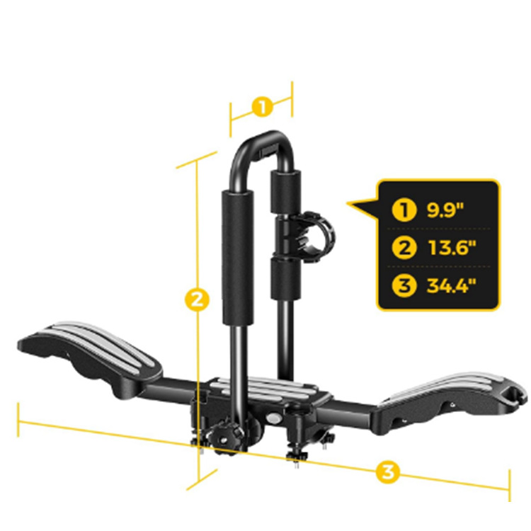 Luggage Rack, Canoe Rack, Kayak Rack, Aviation Aluminum, Foldable and Adjustable