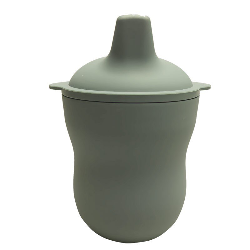Adecuado para bebés mayores de 3 años de edad taza de bebida de silicona de grado alimenticio taza de bebida de silicona taza de dieta taza de bebida de aprendizaje ventas directas