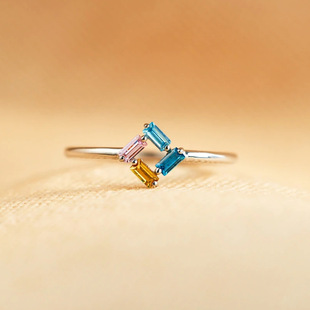 �羳���N925�L��������ʯ��ָŮ���s�r�КW���L3-6��ɫ���xָ�h
