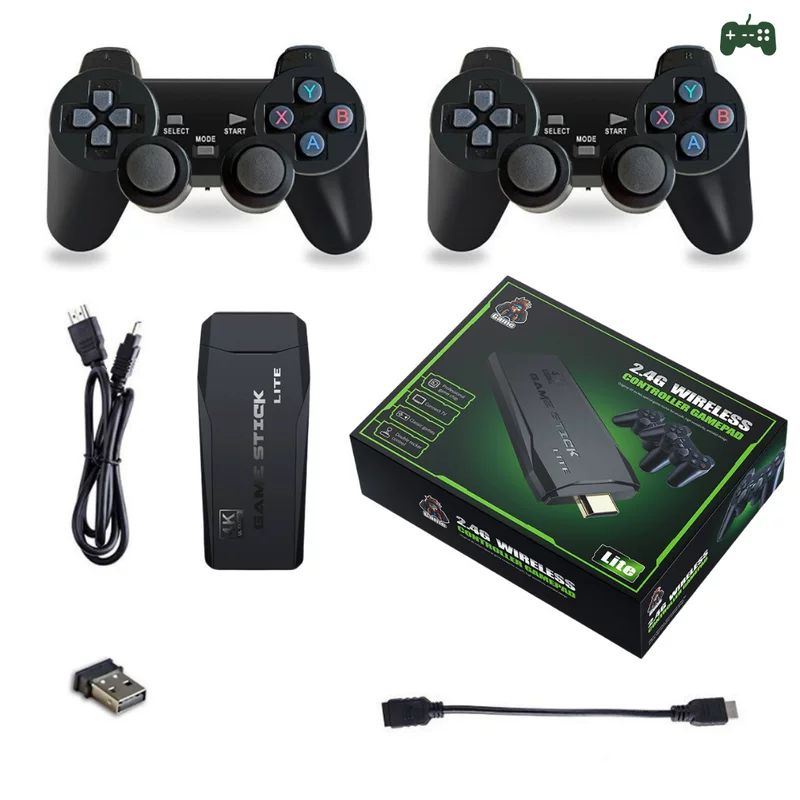 Retro game console for double, wireless classic joystick