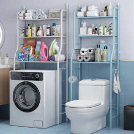 卫生间置物架浴室洗手间厕所收纳洗衣机坐便器马桶架子浴室置物架