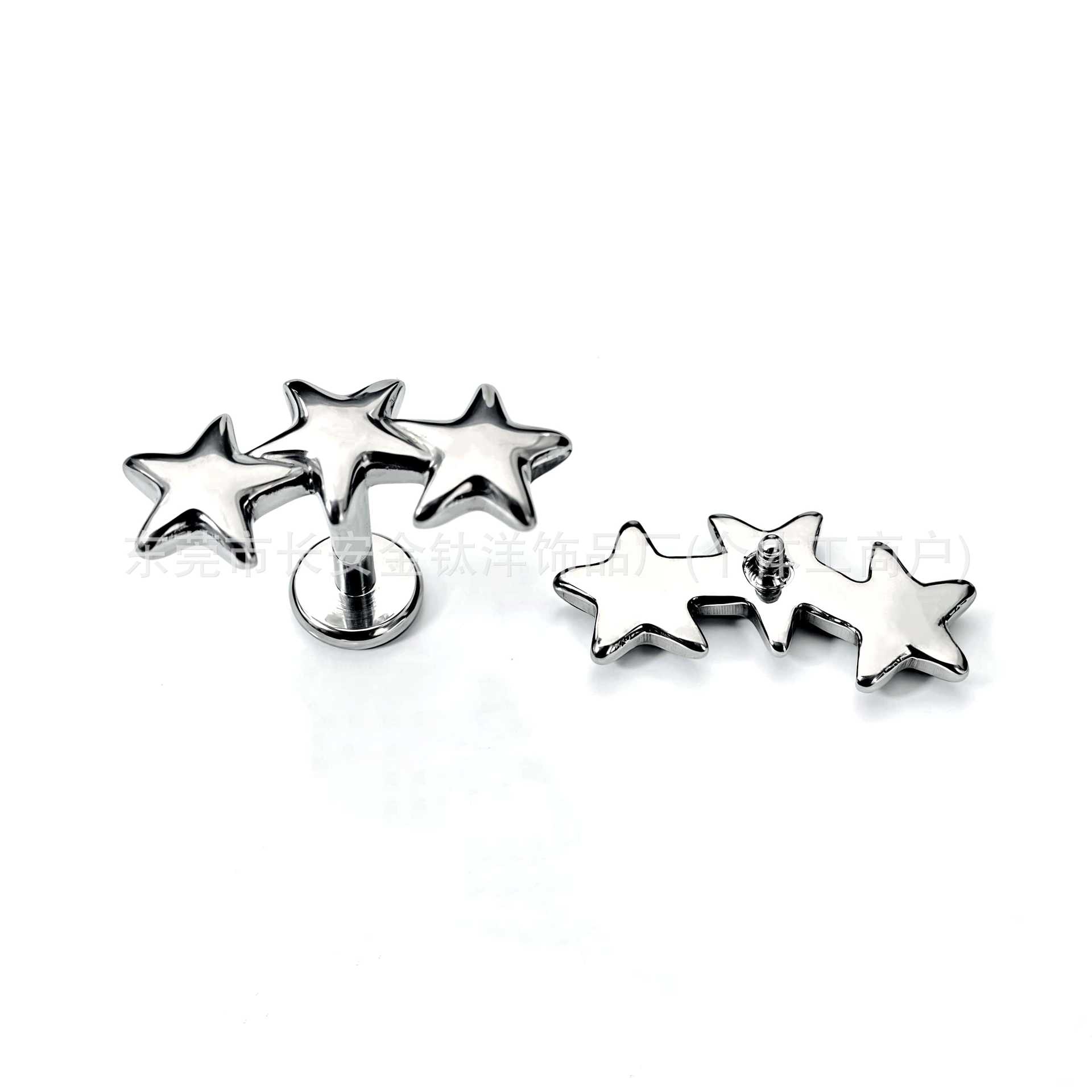 Labret piercing jewelry detail image
