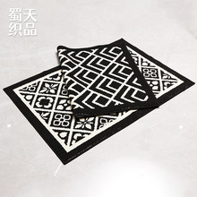 丙纶提花编织地垫简约款玄关入户门内脚垫防滑除尘刮泥地毯