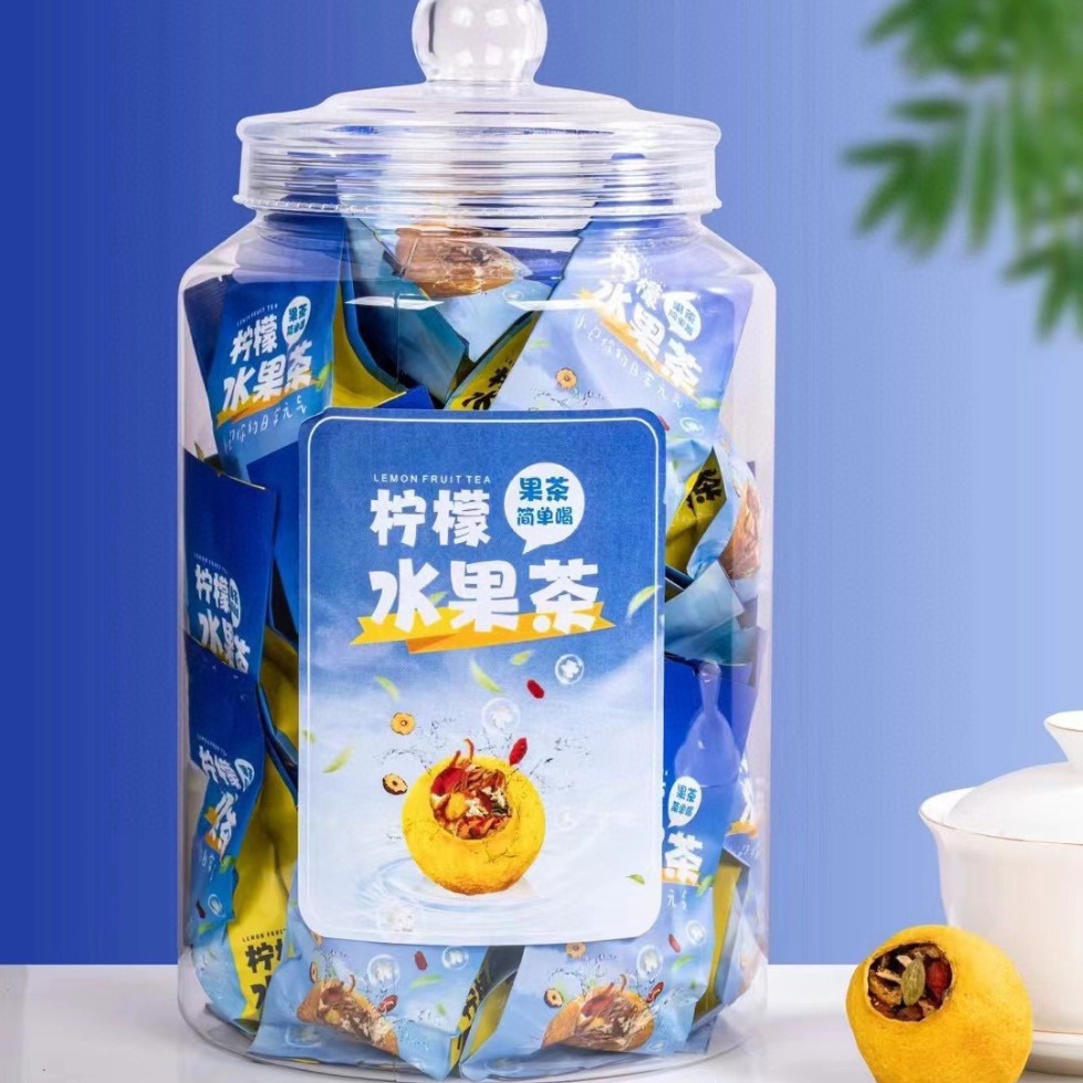 레몬 과일 차 투명 통조림 250g