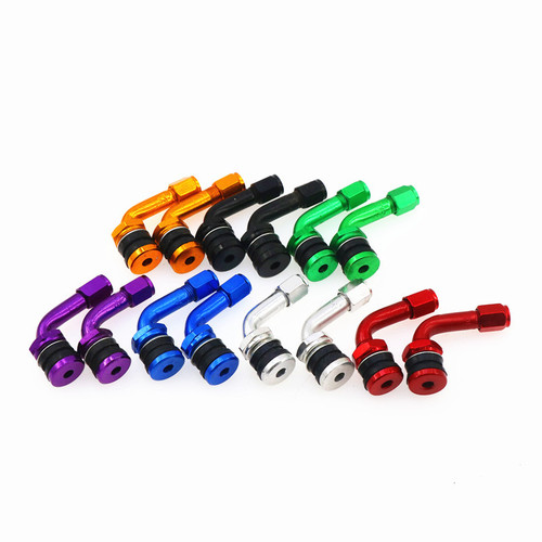Electric vehicle CNC modified tire aluminum alloy valve motorcycle wheel hub valve anti-leakage right-angle valve