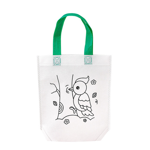 Children's diy non-woven graffiti bag Children's Day gift student hand-painted coloring gift bag painting handbag