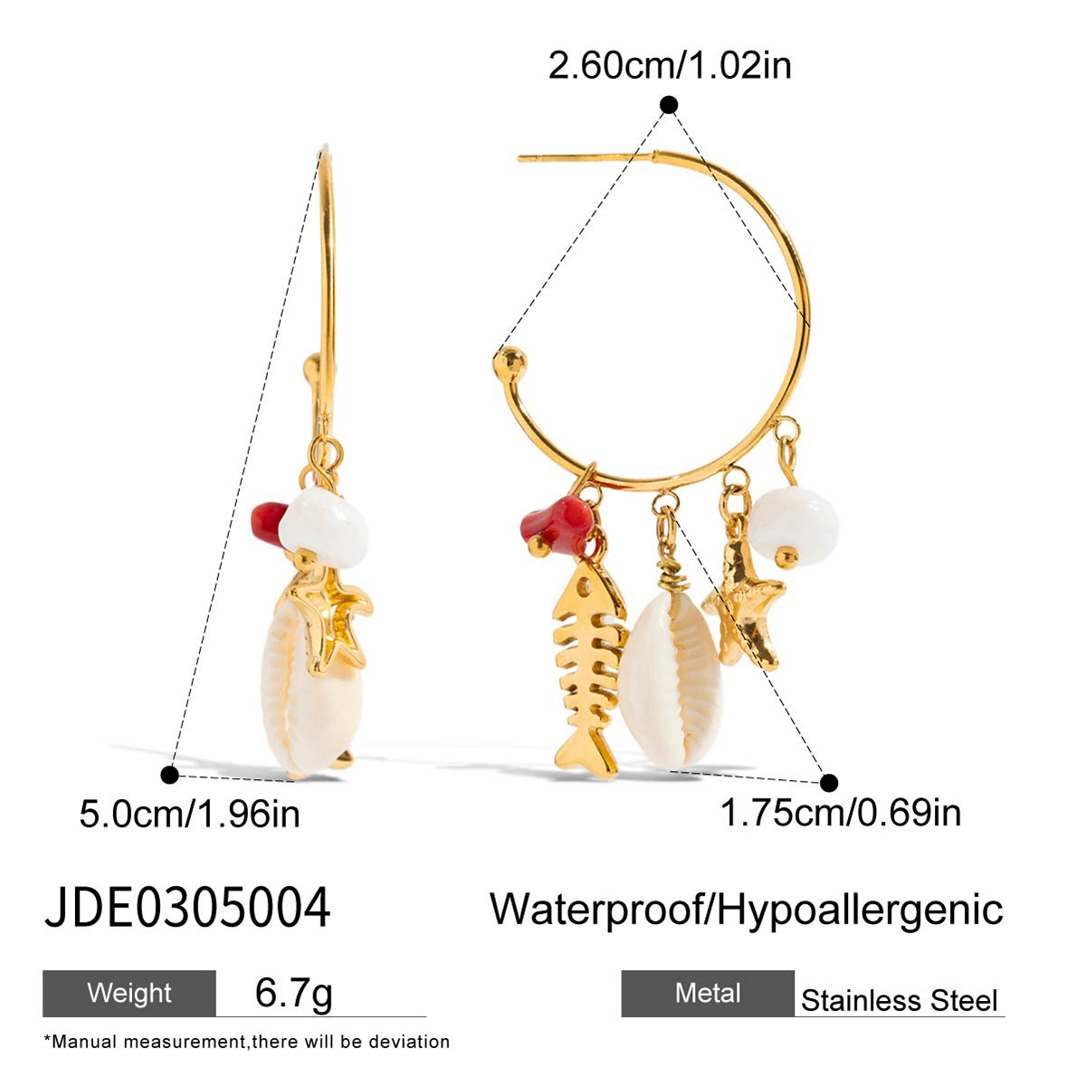 Venta caliente transfronteriza de Wanxing Pendientes de borla de concha de coral rojo bohemio Pendientes de sentido avanzado para mujer