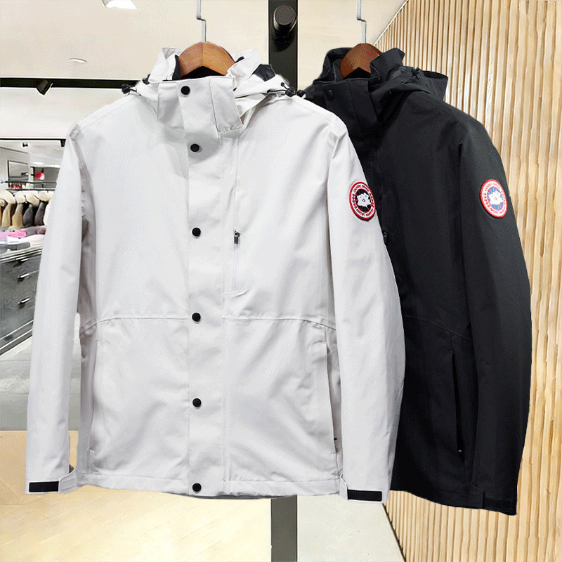 2026 Spring New Style Men's 3-in-1 Windbreaker with Detachable Down Liner, Thickened Outdoor Three-Protection Jacket