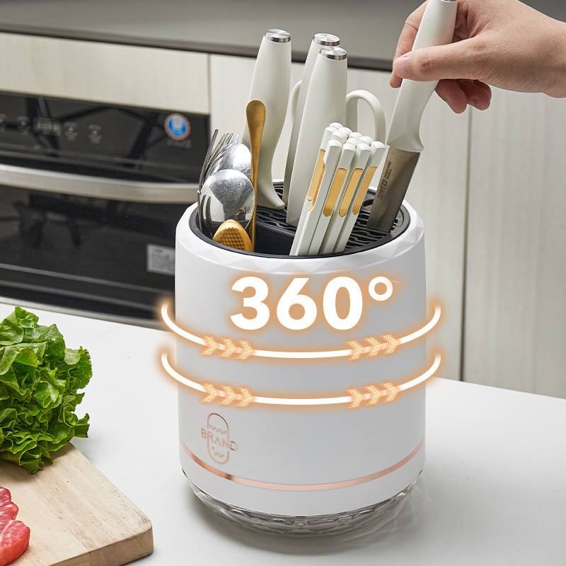 Cocina multifuncional palillos herramientas de almacenamiento integrado estante de cuchillos giratorios estante de almacenamiento de mesa para el hogar recomendación de artículos buenos