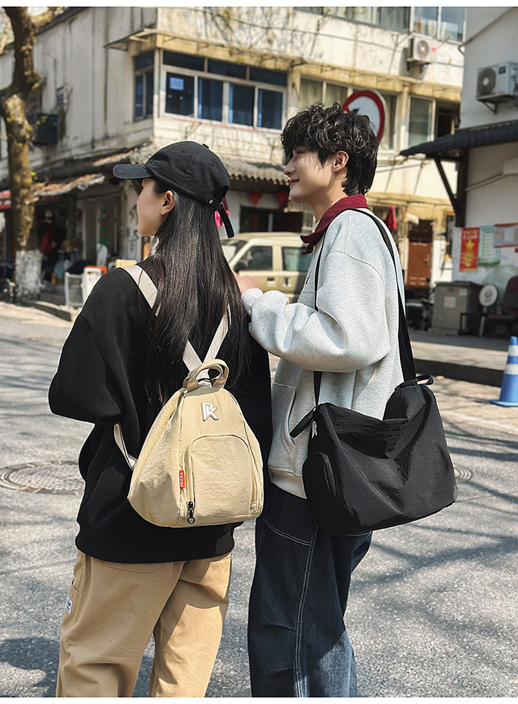 Unisex casual large-capacity crossbody bag, sporty casual student backpack, fashionable and versatile commuter single-shoulder bag undefined