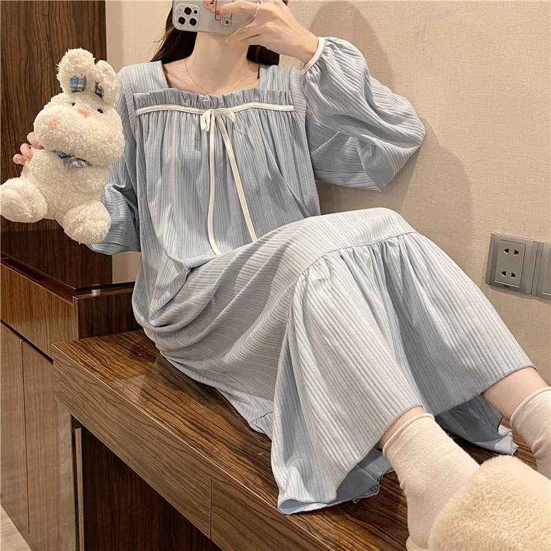 5000 # 오프 숄더 스커트 블루
