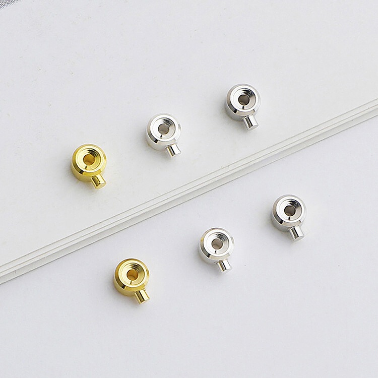 Copper Plated 14K Gold Pressure Cooker Positioning Beads Handmade DIY Necklace Bracelet Jewelry Accessories Positioning Beads Finishing Buckle Wholesale