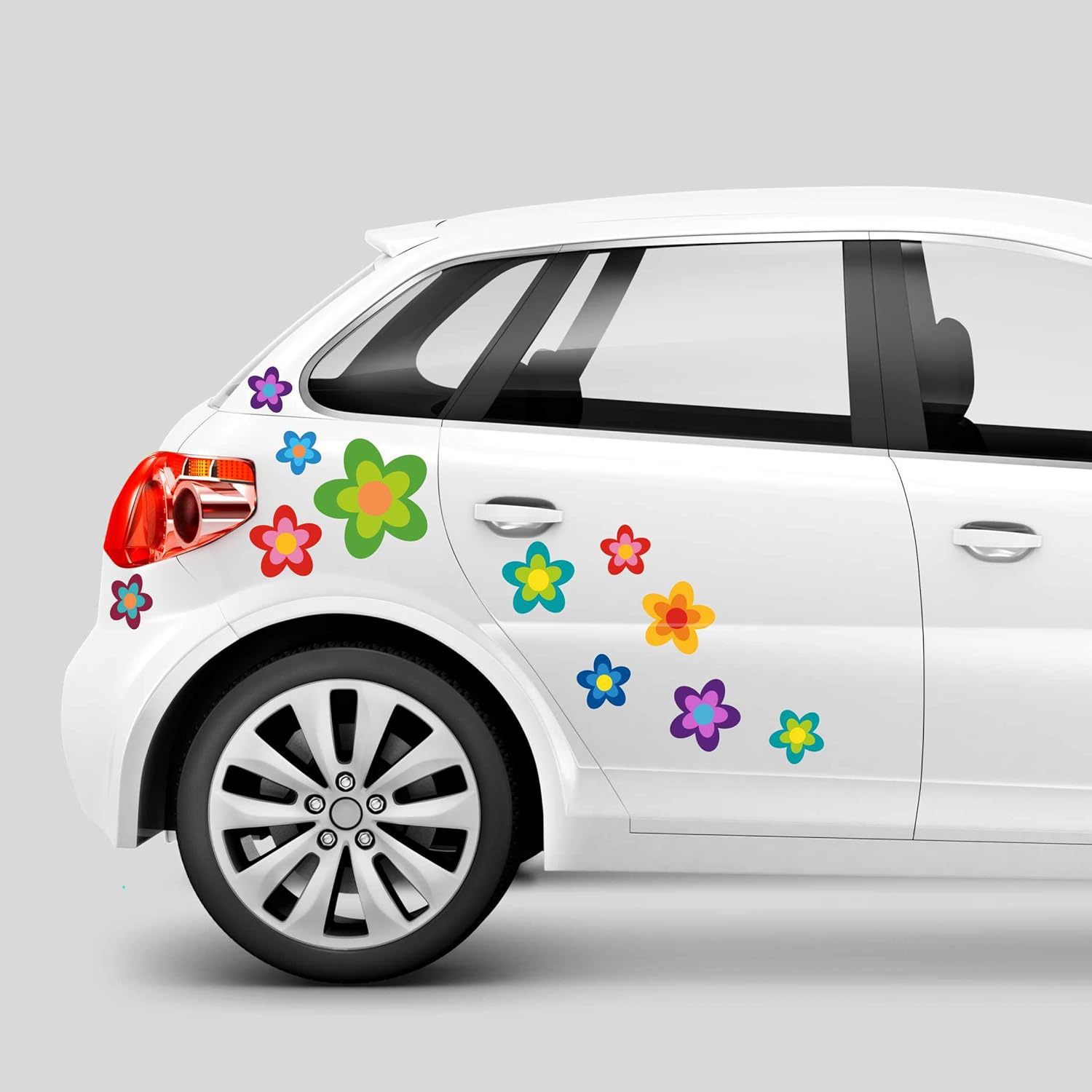 Amazon Auto Flower Power Flower Stickers Verano Sol Hermosas Flores Nuevas Stickers
