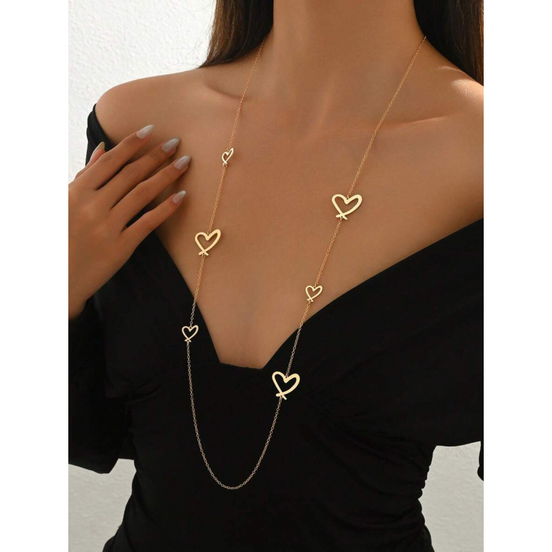 K 28020 Love titanium steel jewelry set 愛心钛鋼首飾套