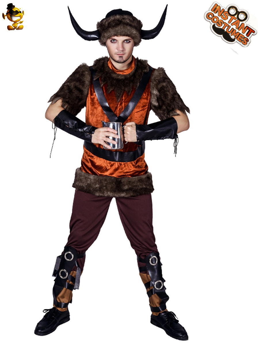 Halloween hombres adultos Nordic Viking pirata Cosplay traje grandes hombres Viking pirata etapa del partido