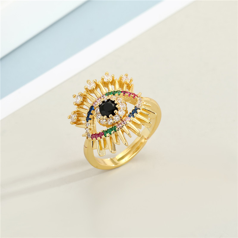 Fashion Creative Devil's Eye Open Ring display picture 3