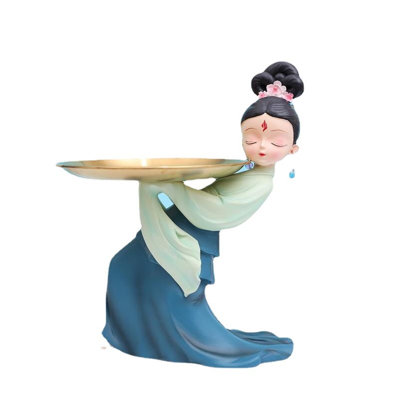 청성푸 고대 스타일 입구 열쇠 보관 장식품 거실 TV 캐비닛 창의적 이사 선물 가정 액세서리