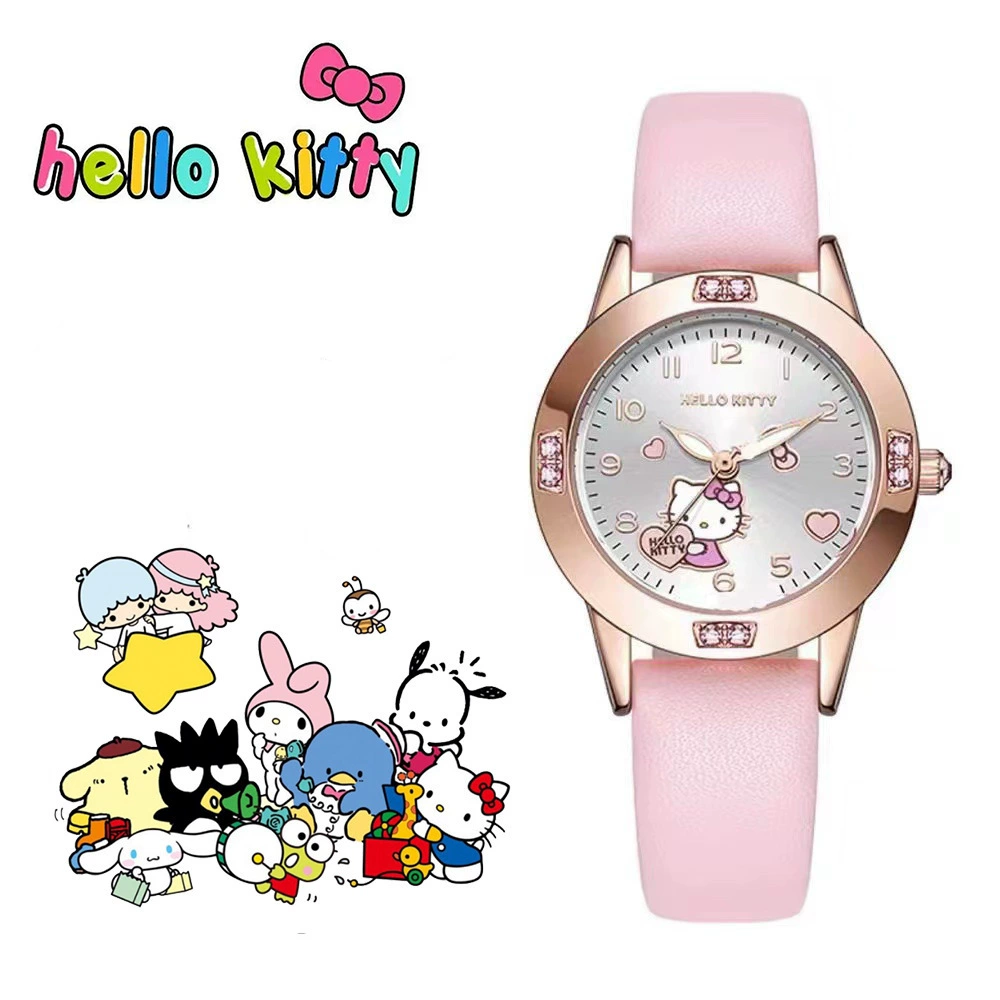 New Cuolomi Jade Gou Dog Sanrio Cute Cartoon Diamond Girl Student Watch Quartz Watch