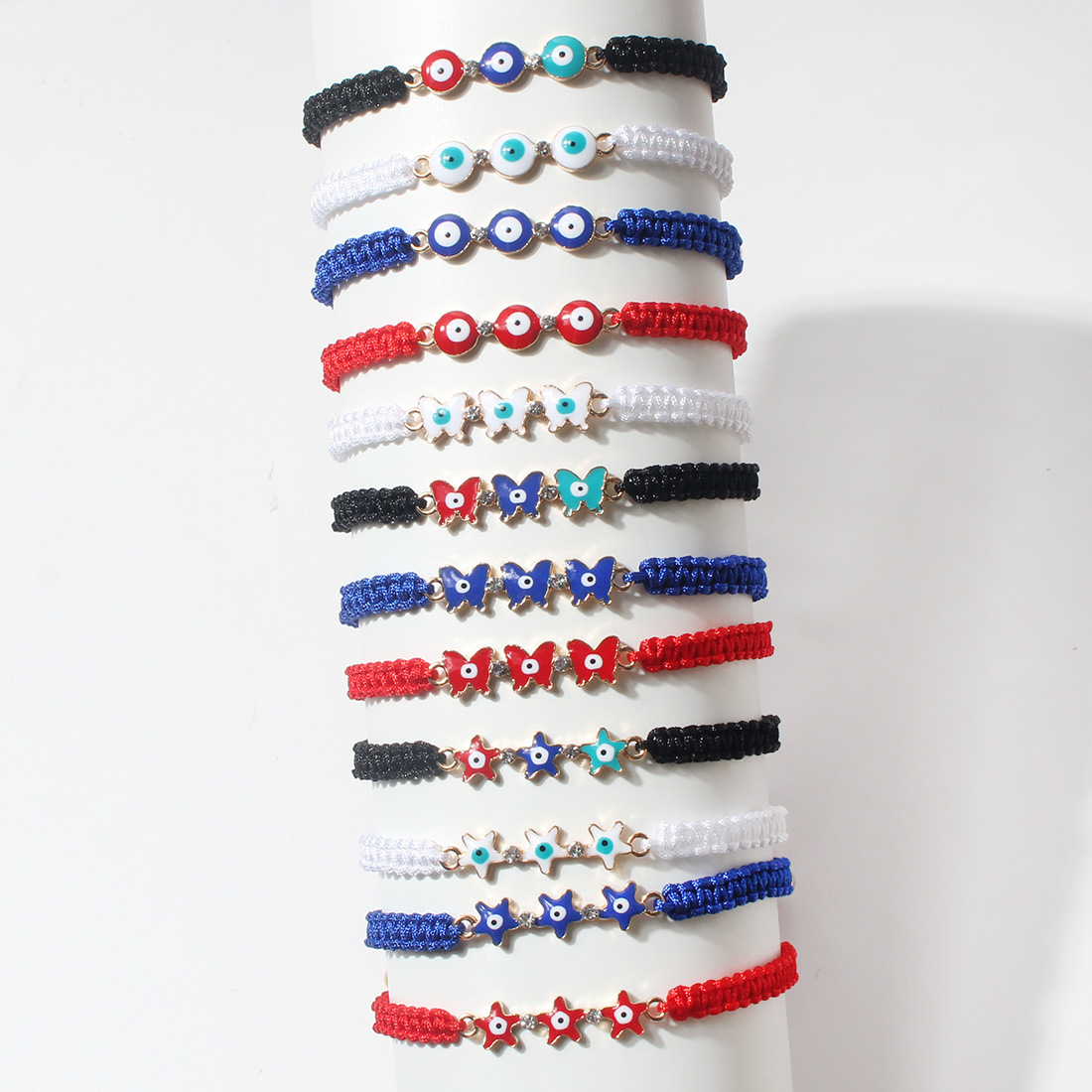 Fashion Star Eye Butterfly Copper Braid Inlay Zircon Bracelets 1 Piece