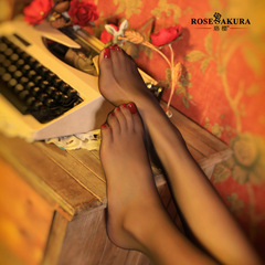 Luo Ying lace suspender one-piece stockings sexy no-take-off stockings temptation crotch open on all sides black thin hollow open file 7365