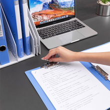 得力A4文件夹5302ES双强力夹文件夹双夹A4资料双夹文件夹背宽20mm