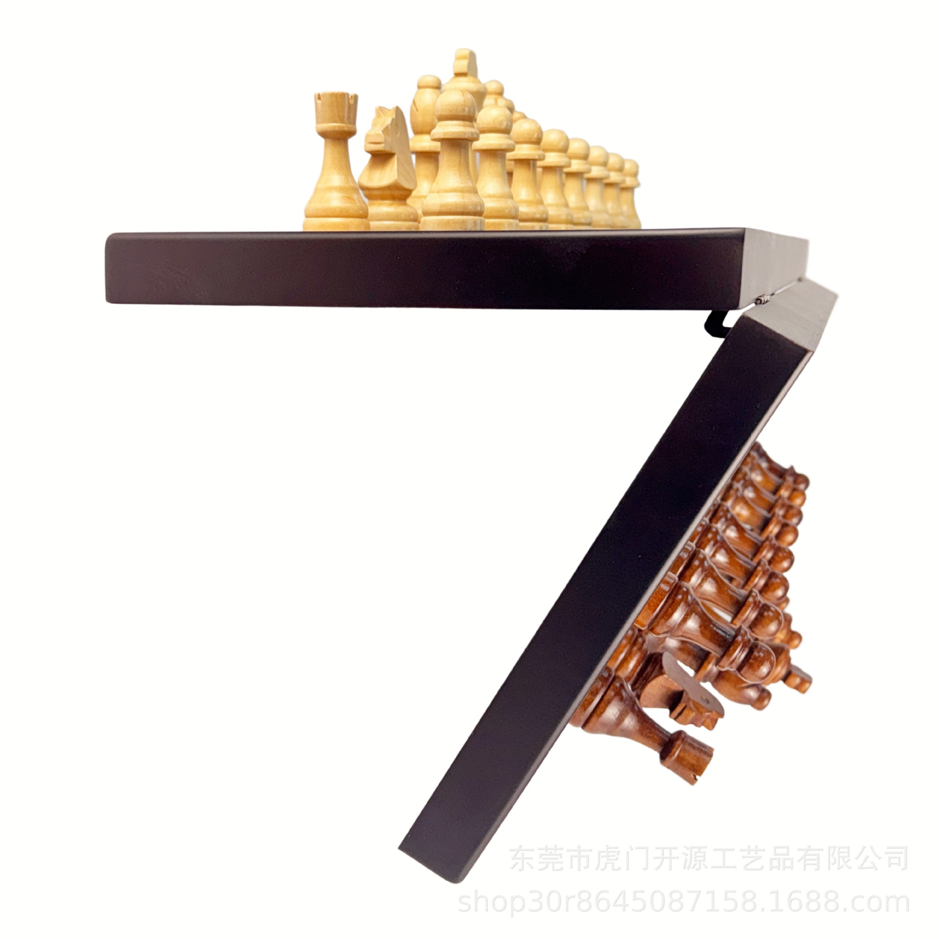 Set de ajedrez magnético de 17 pulgadas de alta gama plegable tablero de madera de alta calidad fiesta para adultos entretenimiento familiar