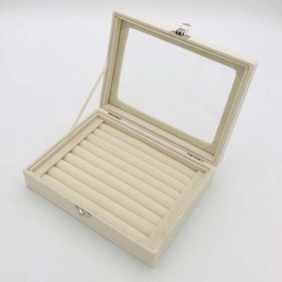 Ring storage box Simplicity Jewelry box fashion Portable Ear Studs princess Jewelry box trumpet With cover dustproof Manufactor