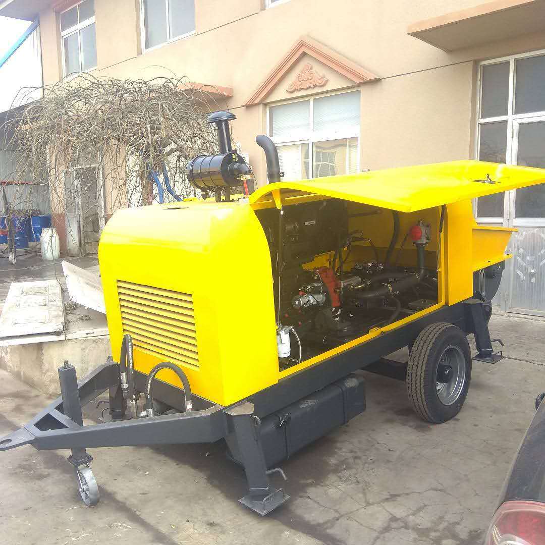 新赛混凝土输送泵 地泵 拖泵 concrete pump40柴油拖泵 道依茨泵