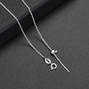 Fashionable universal necklace, adjustable chain for key bag 