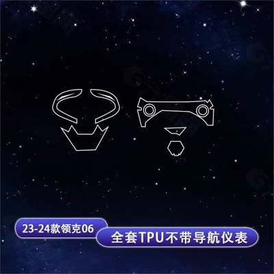Car interior film Interior Film Instrument Navigation Screen - 23-24-lynk-co-06-full-set-of-tpu-without-navigation-instrument