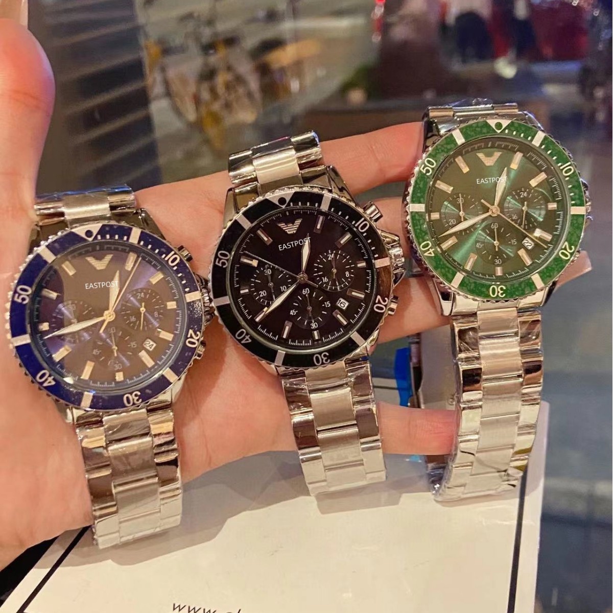 Watch Large Dial Pilot Watch Men's Watch Three Eyes Six Needle Multifunctional Timing Calendar Sports Men Ar11360