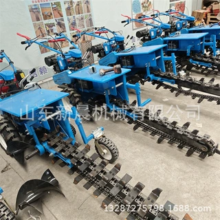 电缆埋管开沟机 自走式柴油挖沟机1米深埋光缆开沟机