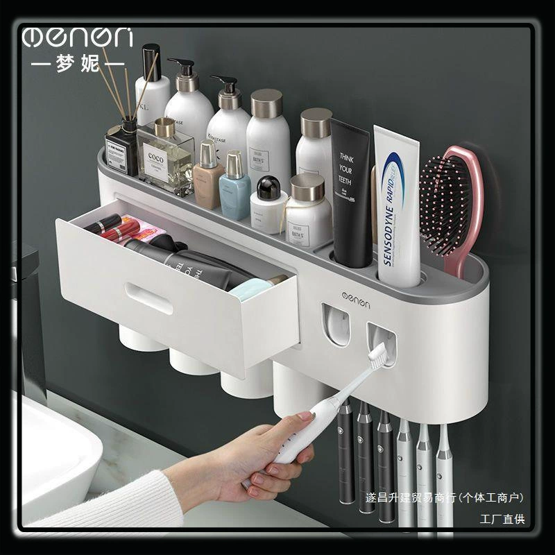 Набор зубной щетки Grade Brushing Cup Rinse Wall - стиль туалета раздел Wall - крепление настенная сетка Red Storage Filet Tanking
