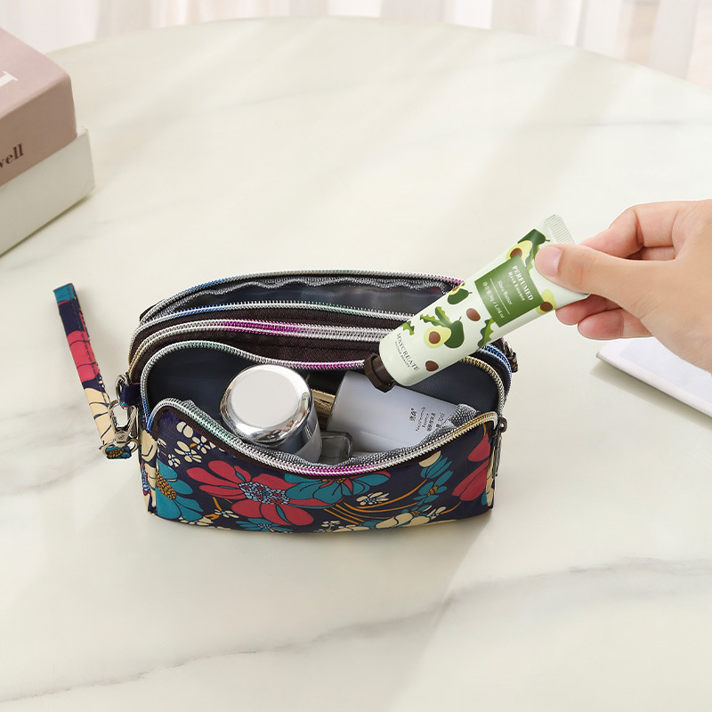 Nueva Cruz-cuerpo bolso del teléfono móvil de tres capas horizontal de gran capacidad bolso de hombro embrague larga cartera mini bolso al por mayor